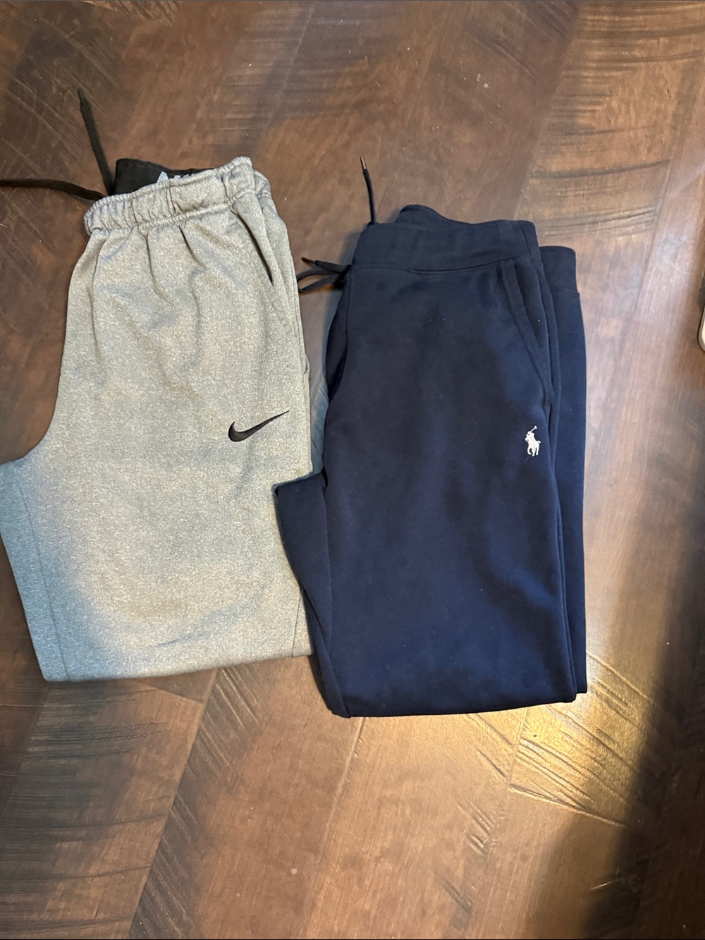 Nike Kids Grey Sweatpants Joggers with Black Swoosh